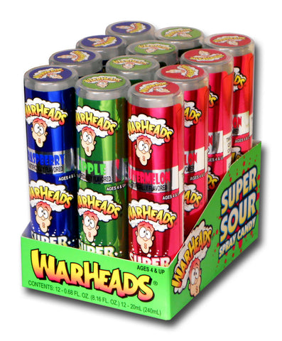 Warheads Super Sour Spray Candy 12ct