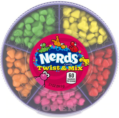 Wonka Nerds Twist & Mix 2.1oz 6ct