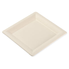 8x8" Disposable Bamboo Square Plates -50 Plates