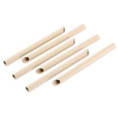 7.9" Disposable Bamboo Fiber Paper Straw - 50 pack