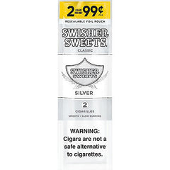 Swisher Sweet Cigarillos SILVER FF 2 For $.99 30ct