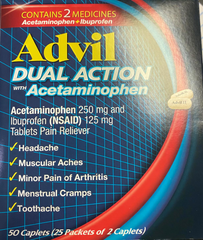 Advil Dual Action 2ct Dispenser Box 25ct