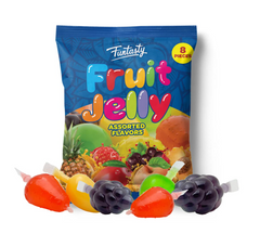Funtasty 8pc Squeezable Fruit Jelly Candy 6ct