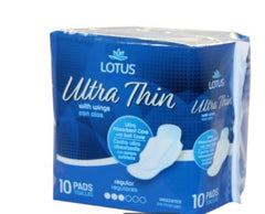 Lotus Ultra Thin w/Wings 10pk/6ct