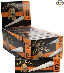 ZIG ZAG PAPER CONES 1 1/4 24 CT