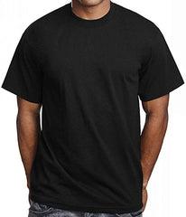 Black T-Shirts 2 Xtra-Long Cottonet 6ct