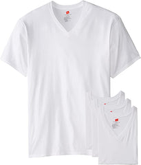 T-Shirts Wht V-Neck 1 XL ( Xtra-Long) 6ct