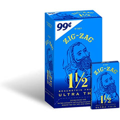 ZIG ZAG ULTRA THIN PAPER BLUE 99C 24CT