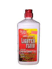 Red & White Charcoal Lighter Fluid 12/32 oz