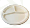 9 inch 3 Compartment Round Plate