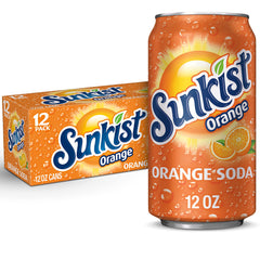 SUNKIST Orange Soda CANS 12oz/12ct