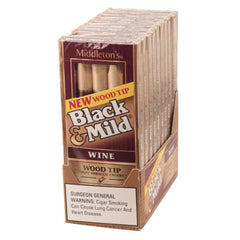 Black & Mild Wood Tip Wine 10/5 PK