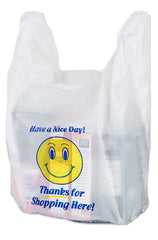 Shopping Bags White "Smile Face" 700 Ct