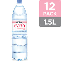 Evian water 12/ 1.5 L