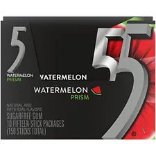 Wrigley's 5 Gum - Watermelon 15pk/10ct