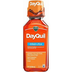 Dayquil Cold & Flu Liquid 4oz/4ct