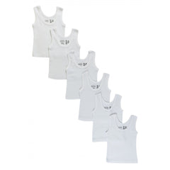 White Tank Tops Small Cottonet 6ct